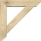 Ekena Millwork Traditional Slat Rough Sawn Bracket w/ Offset Brace, Douglas Fir, 6"W x 26"D x 26"H BKT0604X26X26TRA06RDF - alternate 2